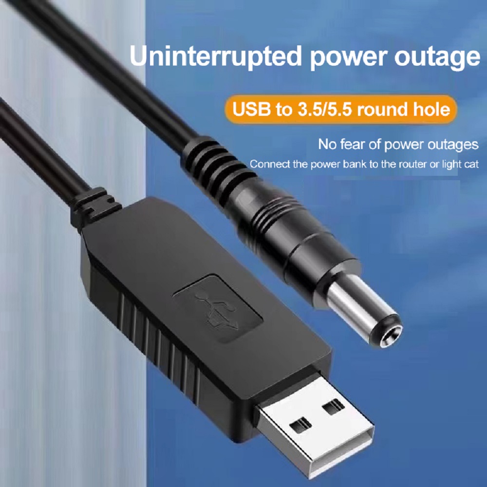 Usb 5v To 12v-1a Dc Power Cable For Routers Usb Boost Cable - Shuhaz
